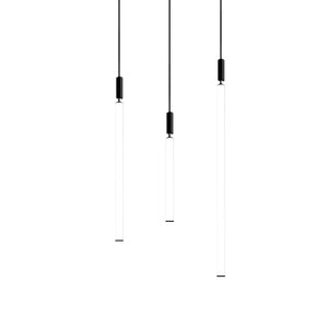 Nordic Fashion Minimalist Black Straight Pendant Chandelier for Bedside/Staircase/Loft/Duplex - view 10