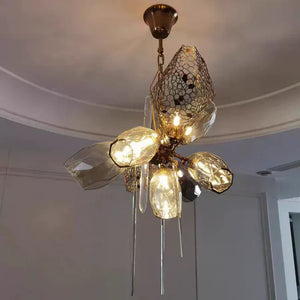 Modern Wine Glass Shape Chandelier Italian Light Luxury Light Fixture for Dining Room/Living Room - view 8