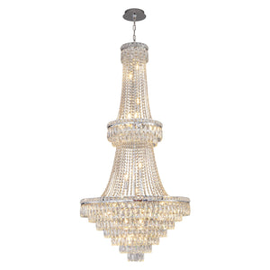Two-Tier Square Diamond Round Pendant 780 - Silver, chandelier - view 3