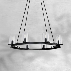 Prism Glass Round Chandelier 36"48"60" - view 10