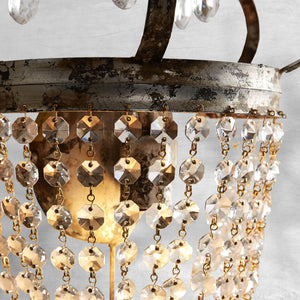 Fotini Iron Wall Sconce in Silver Clay - view 2