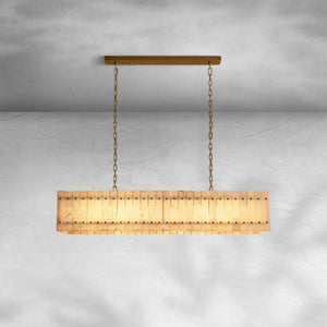 Sienna Marcus Alabaster Linear Chandelier 54''72'' - view 7