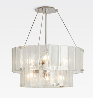 Willamette Glass Round Chandelier 2-Tier 32'', two-tier - view 4