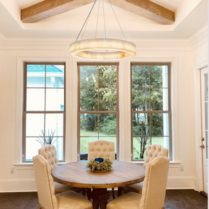 Alabaster Halo Ring Chandelier - view 6