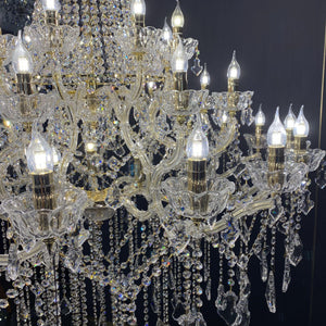Extra Large Retro Empire Candle Crystal Chandelier for High-ceiling Space - view 4