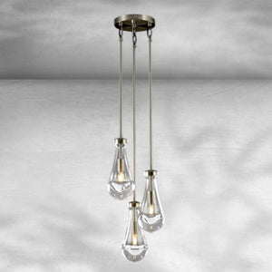 Raindrop 3-Light Rod Round Chandelier - view 9