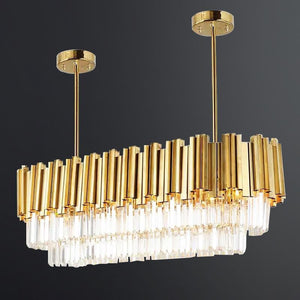 Modern Luxury Crystal Light Rod Chandelier - view 4