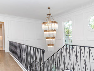 Large Elegant Multi-layers Glam Glass Chandelier for High-ceiling Staircase/Entryway/Living/meeting Room - view 8
