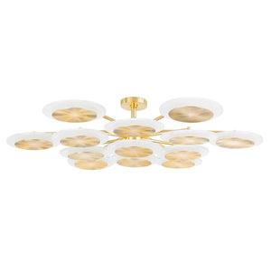 Ovo Ice Glass Round Chandelier 56.75" - view 2