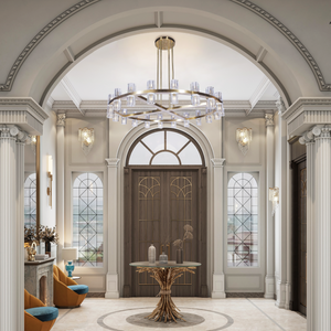 Aurora 1-Tier Round Chandelier 50” - view 7