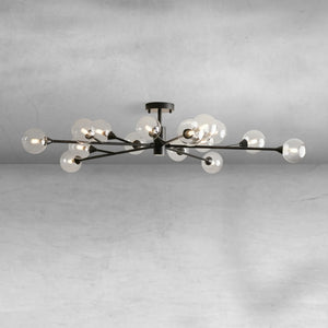 Apollo Moder Glass Ball Flushmount 20''36''47'', flush mount - view 3