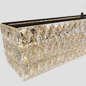 Pluto Halo Rectangular Crystal Chandelier - view 18