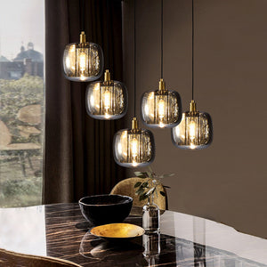 Bedroom Pendant Lighting Smoke Grey Clear Color - view 3