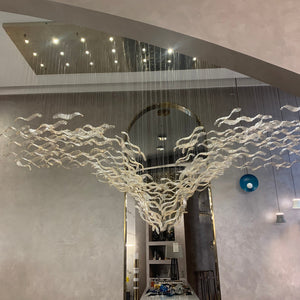 Modern Creative Luxury Seagull Shape Floating Leaves Chandelier for Kitchen Island/Dining Room - view 2