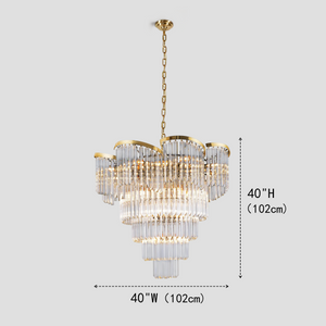 Twin Palms Crystal Chandelier