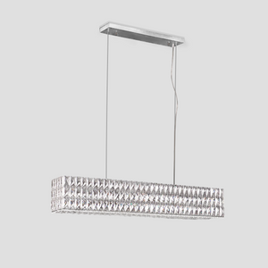 Pluto Halo Rectangular Crystal Chandelier - view 12