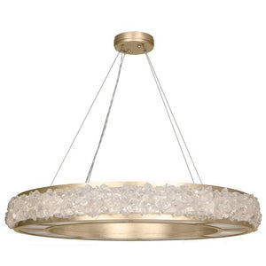 Citrine Halo Crystal Chandelier - view 3
