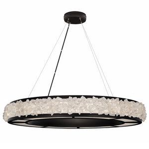 Citrine Halo Crystal Chandelier - view 4
