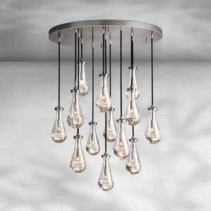 Raindrop Round Chandelier 36" - view 3