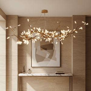 Selenite Crystal Blossom Branching Tree Chandelier - view 5