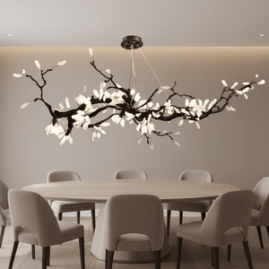 Selenite Crystal Blossom Branching Tree Chandelier - view 46