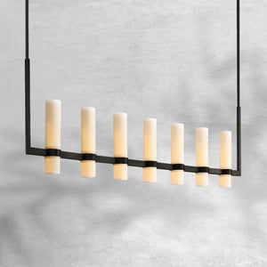 Ravion Linear Milk Glass Chandelier - view 4