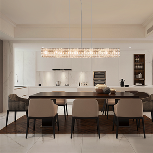 Pluto Halo Rectangular Crystal Chandelier - view 15