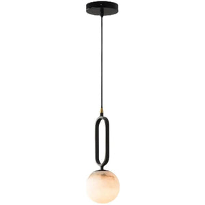 Phoenix Alabaster Sphere Pendant Light, Modern Pendant Lighting - view 4