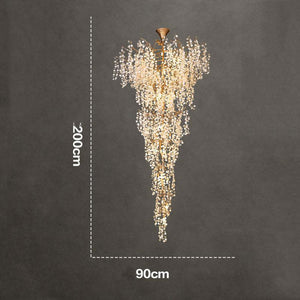 Long Vine Staircase Chandelier 78.7" 110" - view 7
