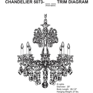 La Scala Chandelier 25" - view 26
