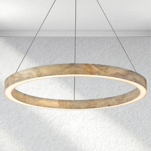 Alabaster StoneGlow Round Chandelier - view 3