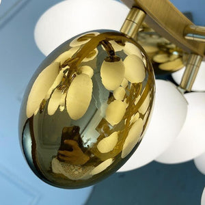 Large Branch Copper Chandelier with Grape Shape Bulbs Unique and Creative Light Fixture for Staircase/ Duplex/ High Ceiling Living Room/ Restaurant - view 12