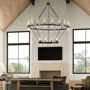 60 Inch Wagon Wheel Chandelier - view 10