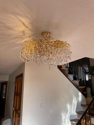 Stunning Tree Branch Crystal Chandelier with Clear Teardrop-shaped for Living/Dining Room - view 28