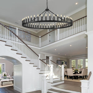 64 Inch Wagon Wheel Chandelier - view 12