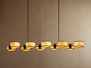 Daphne Fabric Linear Chandelier - view 13