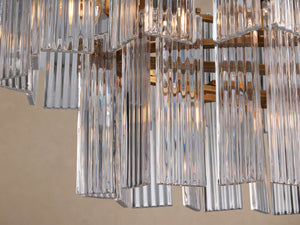 Delsie Oval Tiered Chandelier 63'' 72"W - view 3