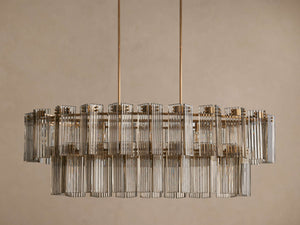 Delsie Oval Tiered Chandelier 63'' 72"W - view 8