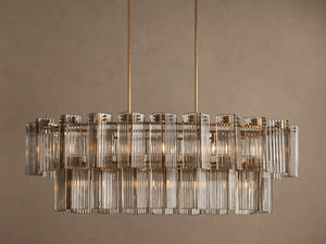 Delsie Oval Tiered Chandelier 63'' 72"W - view 7
