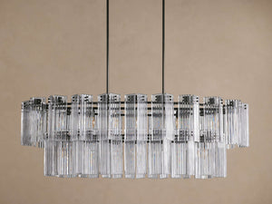 Delsie Oval Tiered Chandelier 63'' 72"W - view 16