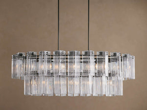 Delsie Oval Tiered Chandelier 63'' 72"W - view 15