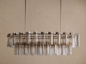 Delsie Oval Tiered Chandelier 63'' 72"W - view 12