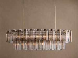 Delsie Oval Tiered Chandelier 63'' 72"W - view 11