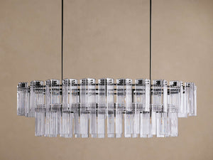 Delsie Oval Tiered Chandelier 63'' 72"W - view 20