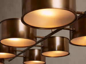 Daphne Metal Linear Chandelier 62''72'' - view 3