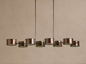 Daphne Metal Linear Chandelier 62''72'' - view 9