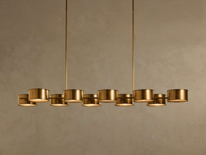 Daphne Metal Linear Chandelier 62''72'' - view 7