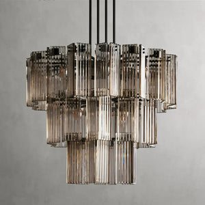 Delsie Round Art Glass Chandelier 38" 48" 60"D - view 30