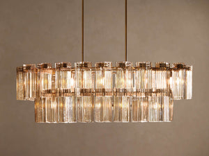 Delsie Oval Tiered Chandelier 63'' 72"W - view 5