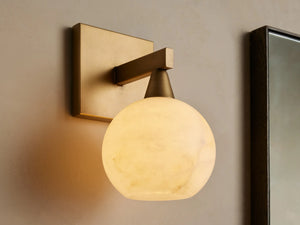 Arica Alabaster Sconce 1 Light, wall sconce